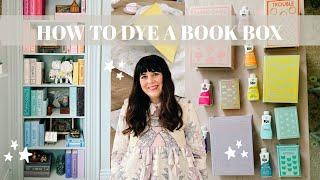 How to Dye a Book Box  | Part 1 in the Game Board in to Books Series