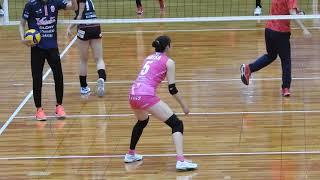 Japanese women's volleyball V-League Victorina Himeji uniform number 5 Arisa Nagano