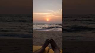 GOA| Candolim Beach| Sunset at its best #goa #travel #yt