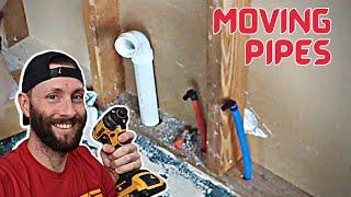 How to Plumb a Kitchen Remodel - Relocating Pipes