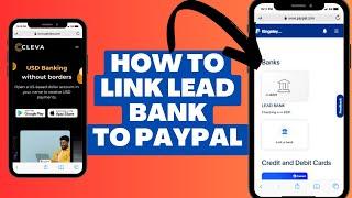 How to link US bank account to paypal - LEAD BANK [Getcleva.com]