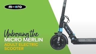 Micro Merlin Adult Electric Scooter Unboxing & Setup | Micro Scooters