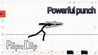 How to animate a Powerful Stick Fight Punch on FlipaClip