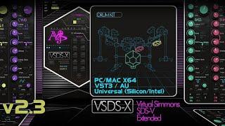 VSDSX 2.3 Update - Simmons SDSV Extended Drum Synth