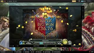 New slot Clash of Camelot Huge win