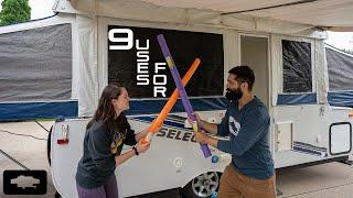 Pop Up Campers & POOL NOODLES | A Match Made in Pop Up Camping Heaven!