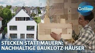 Rohbau in 6 Tagen: Bauklotz-Häuser aus nachhaltigem Holz