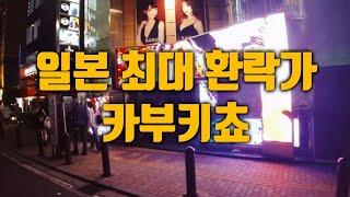 일본 도쿄 최대 환락가 가부키초의 밤 / 신주쿠 골든가이