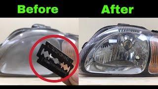 How to Clean Headlight - Headlight Restoration