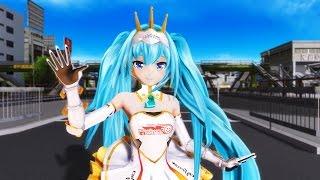 【MMD】Gravity = Reality - Princess Knight Racing Miku 2015 HD 1080p