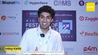 Uday Keith, VP, Portfolio Steering, Swiss Re Global Business Solutions | BW Festival of Fintech 2024