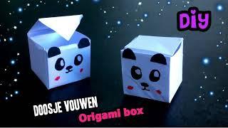  DIY: DOOSJE vouwen van papier MAKKELIJK!  Knutselen met papier, origami easy