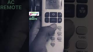 Godrej Ac Remote Full Function in hindi️.