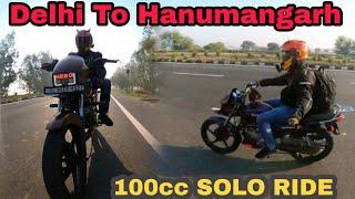 First Time Solo Ride  Delhi To Hanumangarh Rajasthan Ride solo on Hero Splendor bs6 Fully Modified