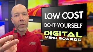 DIY Digital Menu Boards for Restaurants