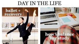 Day in the Life of a Professional Ballet Dancer: Recovering+Studying / Halara Haul