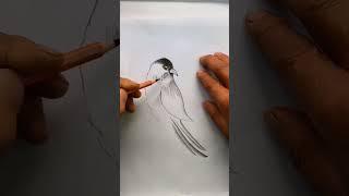 Bird with pink Flower#shorts#youtubeshorts