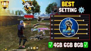 Free Fire Headshot setting 2024  Best Sensitivity Settings ️| Sensitivity + Hud Settings Free Fire