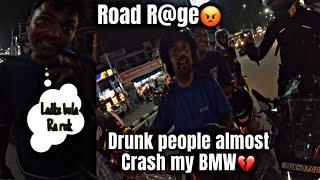 Drunk man Almost crash my BMW Worst road r@ge ever