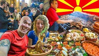 MACEDONIAN Food in Skopje Macedonia - Tavče Gravče, Ajvar & Kolenica Pork Knuckle + BALKAN FOOD TOUR