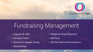 Subscribe360 Fundraising Management