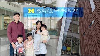 Museum of Natural History (Michigan University) full tour with 3 young kids - family vlog