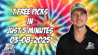 NBA, NCAAB, EPL, UFC Best Bets for Today Picks & Predictions Saturday 3/8/25 | 7 Picks in 5 Minutes