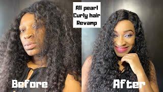 How to revamp curly hair || Ali pearl hair (Aliexpress)