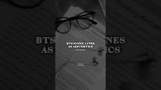 BTS Iconic Lines As Aesthetics (imo) #shorts#trending#fyp#viral#jungkook#yoongi#bts#kpop