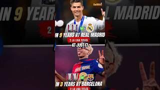 Lamine Yamal better than prime Ronaldo at Madrid. 