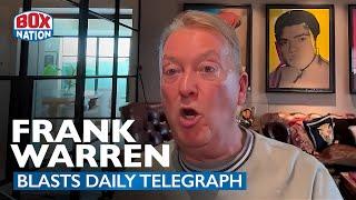 "I Find It Offensive & Disgusting!" - Frank Warren Erupts At Tyson Fury Article