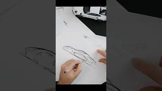 designing dream Porsche! -sketching