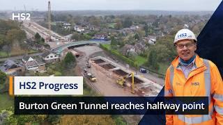 HS2’s Burton Green Tunnel reaches halfway point