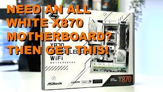 An Affordable All-White X870 Motherboard that Performs - ASRock X870 Steel Legend WiFi