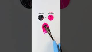 Let's Mixing Charcoal & Bright Magenta ......#colormixing #artvideo #paintmixing #art #miniartzone