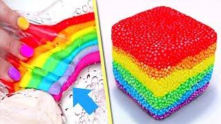 SATISFYING RAINBOW SLIME Recipes! BEST DIY Rainbow Slime!