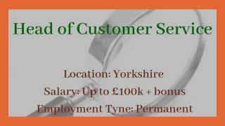 Head of Customer Service Yorkshire, Douglas Jackson Executive Search and Recruitment Consultant