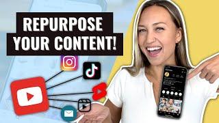 How to EASILY Repurpose Content on Social Media to Increase Traffic (IG, TikTok, Shorts, and more!)