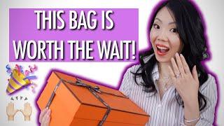 HERMES MINI LINDY UNBOXING *FINALLY* Waited 2 years for this cute mini Hermes bag! | FashionablyAMY