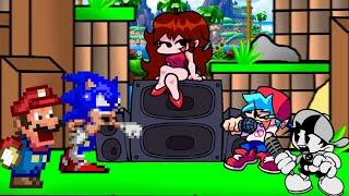 FNF For Hire Retake But It’s Dorkly Sonic And Dorkly Mario vs BF And W.I BF