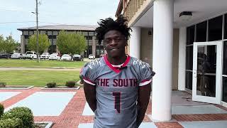 Southside football star Derick Smith talks about switching commitment from Alabama to Auburn