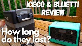 How long do they last? Iceco portable fridge / freezer & Bluetti EB70 portable power station review.
