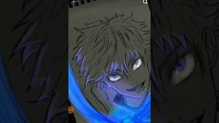 goju saturo drawing anime  #//pritam creative art  /##shortvideo /anime