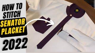 HOW TO SEW SENATOR PLACKET IN 2022  //to avoid squeezing by the side