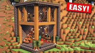 Minecraft Modern Mountain House Build Tutorial 