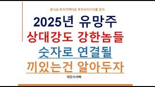 2025년 유망주 상대강도 강한놈들 숫자로 연결될 끼있는건 알아두자