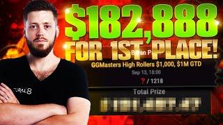 THE BIGGEST SCORE OF MY LIFE! ($1k GGMasters $182,888 TO 1st!)