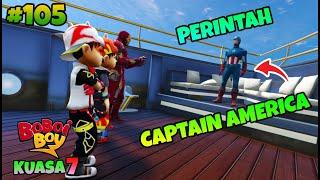 GTA 5 MOD BOBOIBOY KUASA FROST FIRE DAN SUPRA DI KASIH TUGAS SAMA CAPTAIN AMERICA