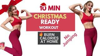 Chrismast Ready Workout-Fast Walking Burn Calories at Home-No jumping [ No Equipment / No Squat ]