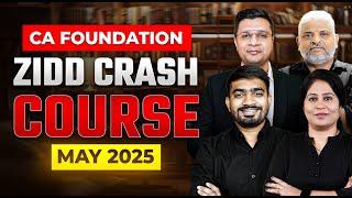 #CA #Foundation #May #2025 | #Crash Batch -ZIDD MAY 2025 | #Vidhyoday | DAY 1 | DEMO